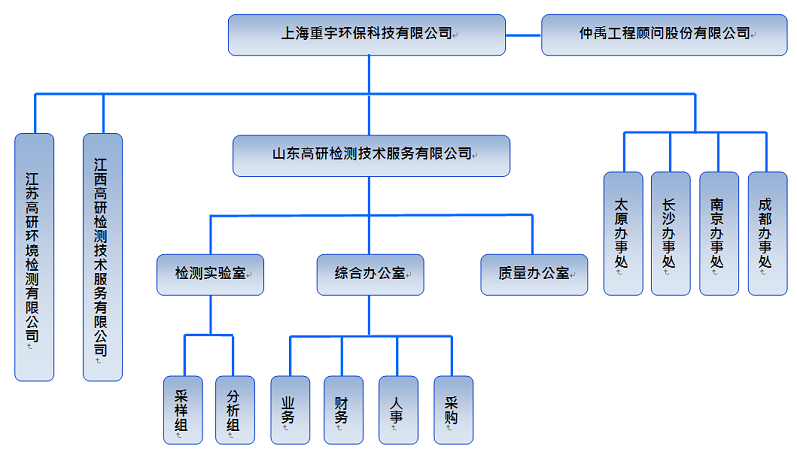 山東高研檢測(cè)技術(shù)服務(wù)有限公司組織架構(gòu)